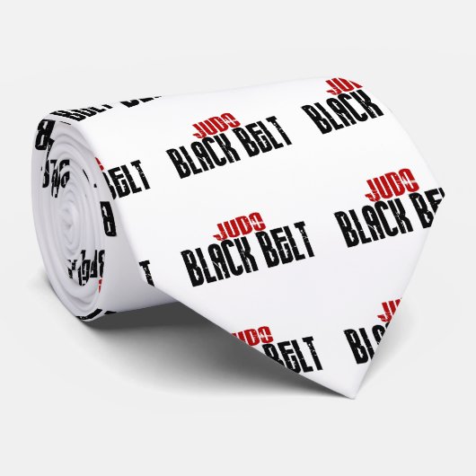 柔道の黒帯 ネクタイ (ロール)