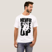柔道を与え決して上げない Tシャツ (正面フル)