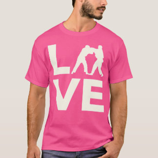 柔道を愛するシルエット Tシャツ