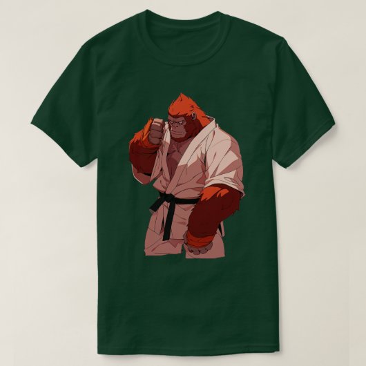 柔道オランウタン2 Tシャツ (デザイン正面)