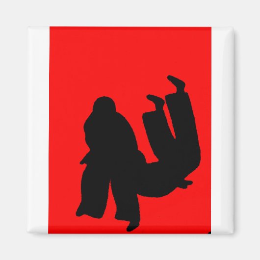 柔道ギフトプレゼント マグネット (正面)