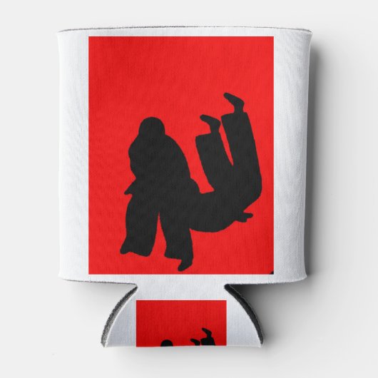 柔道ギフトプレゼント 缶クーラー (正面)