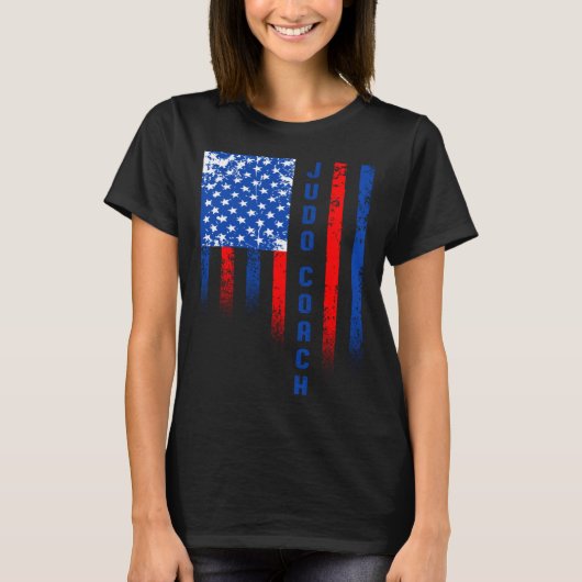 柔道コーチ選手チームインストラクター1 Tシャツ (正面)