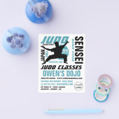 柔道デザイン柔道教室 チラシ (シングル)