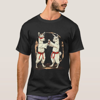 柔道ラマ武道テコンドー功夫MMA Tシャツ