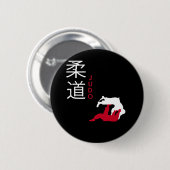 柔道日本の武術術 缶バッジ (正面&裏面)