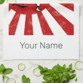 柔道武術アーツ日本のヴィンテージレトロデザイン キッチンタオル (折り畳み)