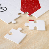 柔道武術アーツ日本のヴィンテージレトロデザイン ジグソーパズル (側面)