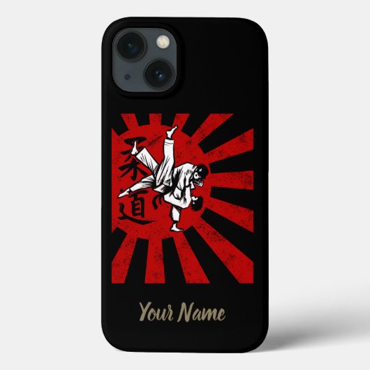 柔道武術アーツ日本のヴィンテージレトロデザイン Case-Mate iPhoneケース (裏面)