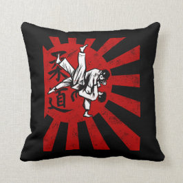 柔道武術術ヴィンテージ旭日 クッション