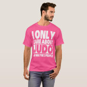 柔道気にの嫌感おもしろいだけ Tシャツ (正面フル)