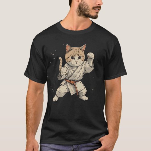 柔道猫 Tシャツ (正面)