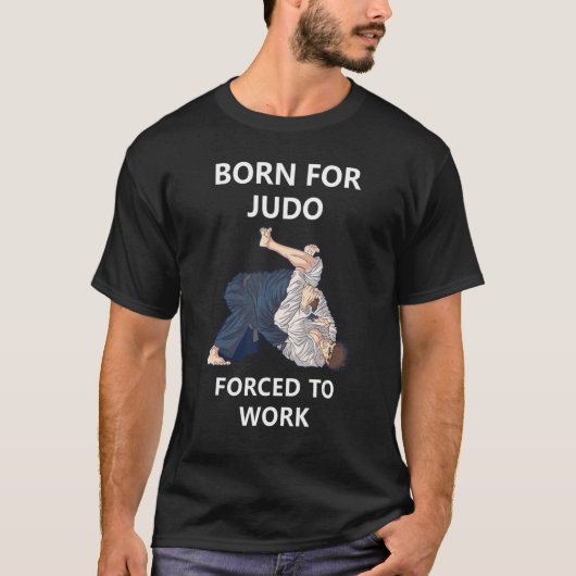 柔道生まれの強制労働 Tシャツ (正面)