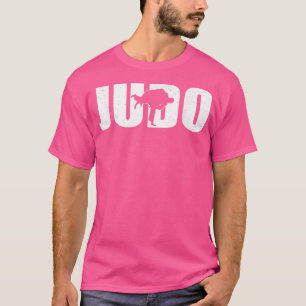 柔道素晴らし選手シルエット柔道化訓練 Tシャツ