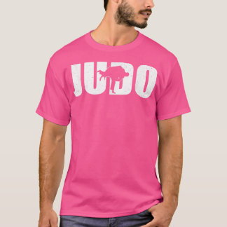 柔道素晴らし選手シルエット柔道化訓練 Tシャツ