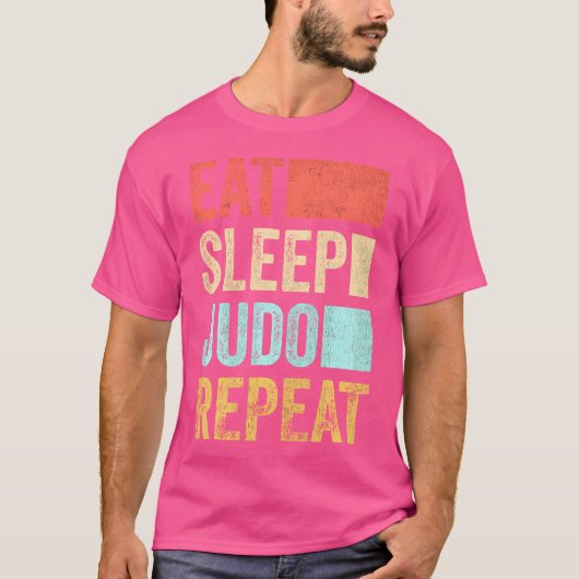 柔道食べ復活男子男子柔道 Tシャツ (正面)