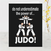 柔道 武術 自己防衛 テコンドー 柔道 カード (黄色い花)