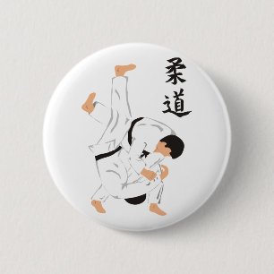 柔道 缶バッジ