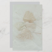 柔離れ軟ベージュ温背景抽象芸術 便箋 (正面/裏面)