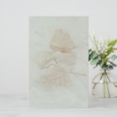 柔離れ軟ベージュ温背景抽象芸術 便箋 (スタンド正面)