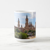 柱およびエブロ川の私達の女性のカテドラル コーヒーマグカップ (中央)