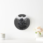 柱でとまるバットマン ラウンド壁時計 (ホーム)