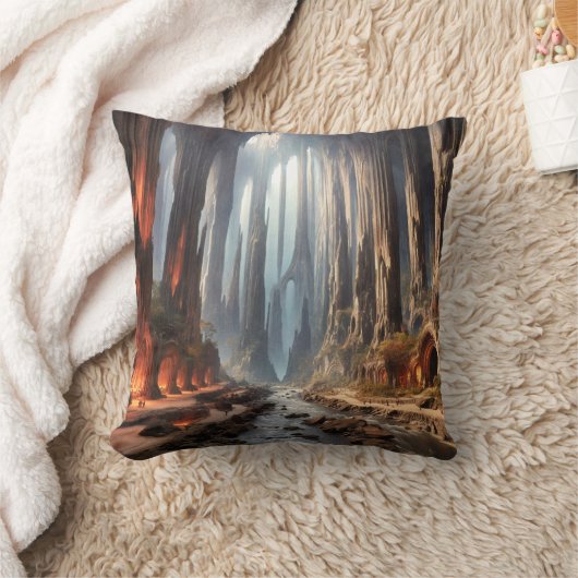 柱と人 クッション (ブランケット)