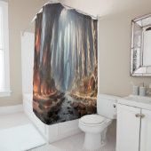 柱と人 シャワーカーテン (インサイチュ)