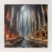 柱と人 ジグソーパズル (縦)