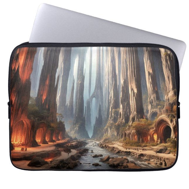 柱と人 ラップトップスリーブ (正面)