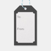 柱に止まったバットマン ギフトタグ (裏面)