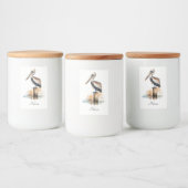 柱に立つペリカン フードラベル (ボトル)