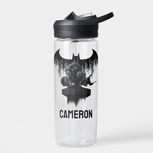 柱の上に止まった打者 |名前の追加 ウォーターボトル (左面)