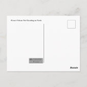 柱の上の茶色のペリカンペア ポストカード (裏面)