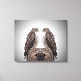 柱の上の鷹 キャンバスプリント