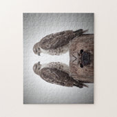 柱の上の鷹 ジグソーパズル (縦)