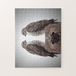 柱の上の鷹 ジグソーパズル