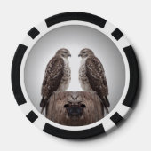 柱の上の鷹 ポーカーチップ (裏面)