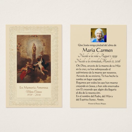 柱の女スペインの性 (正面&裏面)