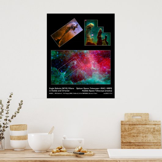 柱の折り返し ポスター (キッチン)