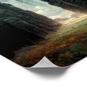 柱の間を歩くファンタジーサイエンスフィクションアートポスター ポスター (角)