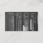 柱廊玄関のインテリアの透視図、Esne (La 名刺 (裏面)