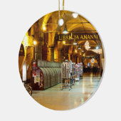 柱廊玄関の下 セラミックオーナメント (左)