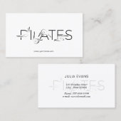 柱形インストラクター柱形文字 名刺 (正面/裏面)