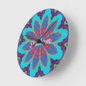 柱時計のShalomの曼荼羅 ラウンド壁時計 (傾斜)