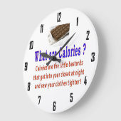 柱時計カロリーの ラージ壁時計 (傾斜)