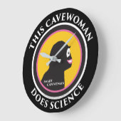 柱時計科学の頭が切れるなキャットウーマン ラージ壁時計 (傾斜)