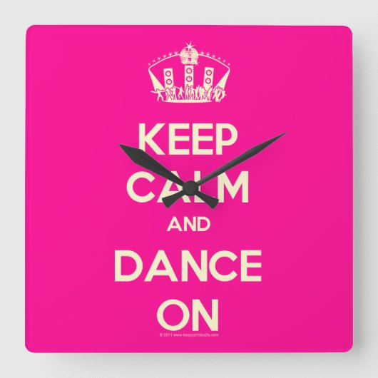 柱時計 スクエア壁時計 (正面)