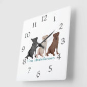 柱時計 スクエア壁時計 (傾斜)