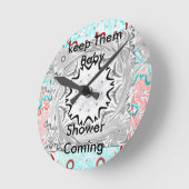 柱時計 ラウンド壁時計 (傾斜)